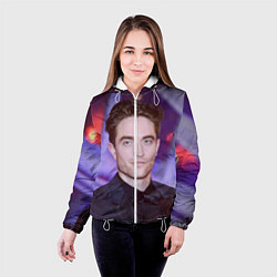 Куртка с капюшоном женская Роберт Паттинсон, цвет: 3D-белый — фото 2