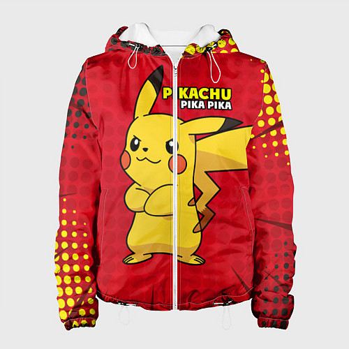 Женская куртка Pikachu Pika Pika / 3D-Белый – фото 1