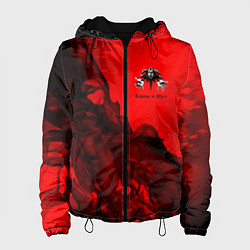 Куртка с капюшоном женская КОРОЛЬ И ШУТ, цвет: 3D-черный