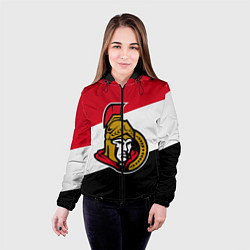 Куртка с капюшоном женская Оттава Сенаторз, цвет: 3D-черный — фото 2