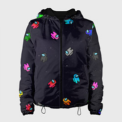 Куртка с капюшоном женская Among Us, цвет: 3D-черный