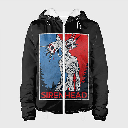 Женская куртка Сиреноголовый / 3D-Белый – фото 1