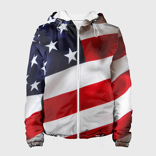 Женская куртка США USA / 3D-Белый – фото 1