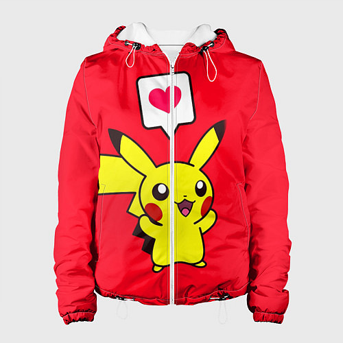 Женская куртка Pikachu Pika Pika / 3D-Белый – фото 1