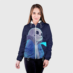 Куртка с капюшоном женская UNDERTALE, цвет: 3D-белый — фото 2