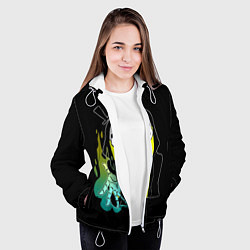 Куртка с капюшоном женская UNDERTALE, цвет: 3D-белый — фото 2