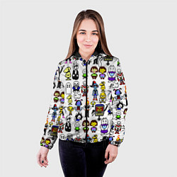 Куртка с капюшоном женская UNDERTALE, цвет: 3D-черный — фото 2