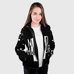 Куртка с капюшоном женская Охотники за разумом, цвет: 3D-черный — фото 2