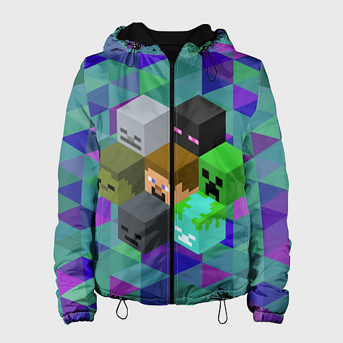 Женская куртка Minecraft / 3D-Черный – фото 1