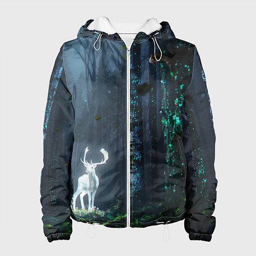 Женская куртка Олень / 3D-Белый – фото 1