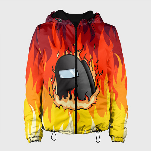 Женская куртка Among Us Fire Z / 3D-Черный – фото 1