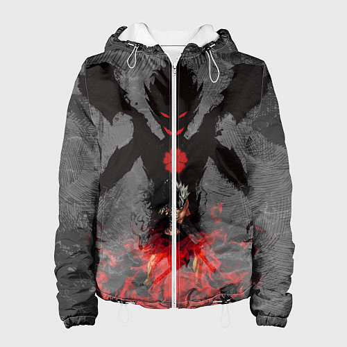 Женская куртка Черный клевер / 3D-Белый – фото 1