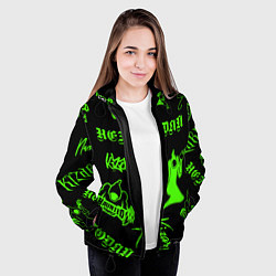 Куртка с капюшоном женская KIZARU HAUNTED FAMILY, цвет: 3D-черный — фото 2