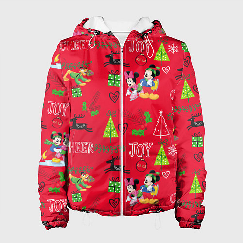 Женская куртка Mickey & Minnie pattern / 3D-Белый – фото 1