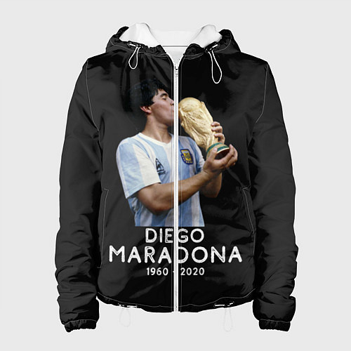 Женская куртка Diego Maradona / 3D-Белый – фото 1