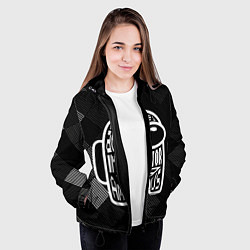 Куртка с капюшоном женская Among Us W Plain, цвет: 3D-черный — фото 2