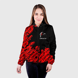 Куртка с капюшоном женская AMONG US - Impostor, цвет: 3D-черный — фото 2