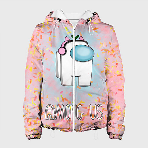 Женская куртка Among Us Девочкам / 3D-Белый – фото 1