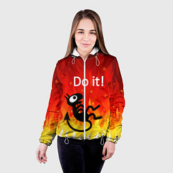 Куртка с капюшоном женская РАЗОЧАРОВАНИЕ ЛЮЦИ, цвет: 3D-белый — фото 2