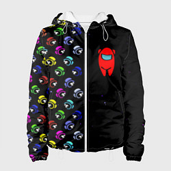 Куртка с капюшоном женская AMONG US, цвет: 3D-белый