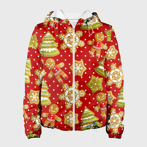 Женская куртка С Новым Годом! / 3D-Белый – фото 1