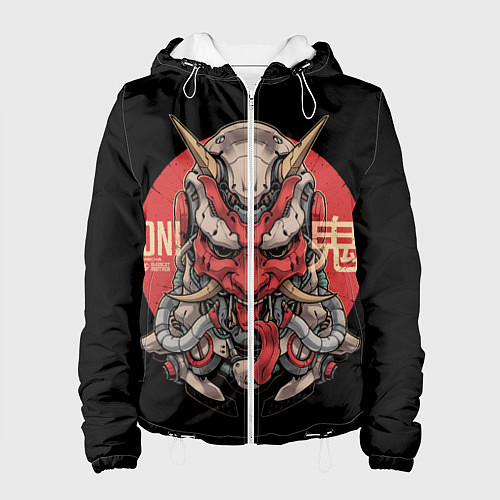 Женская куртка Cyber Oni Samurai / 3D-Белый – фото 1