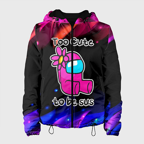 Женская куртка Pink Among Us / 3D-Черный – фото 1