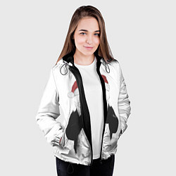 Куртка с капюшоном женская Панда Клаус, цвет: 3D-черный — фото 2