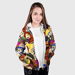 Куртка с капюшоном женская ROBLOX, цвет: 3D-белый — фото 2