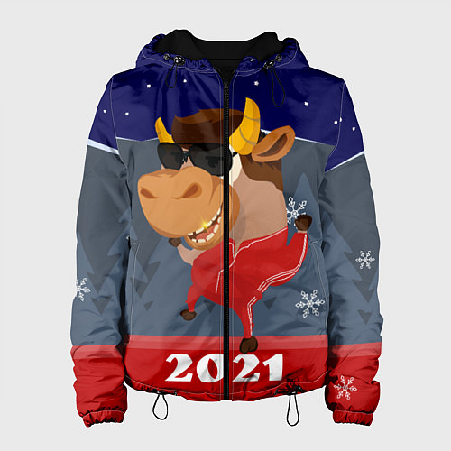 Женская куртка Бычара 2021 / 3D-Черный – фото 1