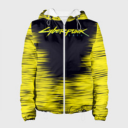 Куртка с капюшоном женская Cyberpunk 2077, цвет: 3D-белый