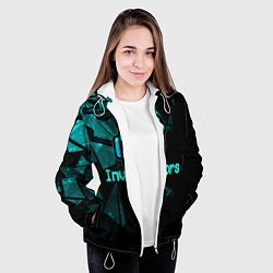 Куртка с капюшоном женская Among Us Investors, цвет: 3D-белый — фото 2