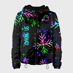 Куртка с капюшоном женская Among Us, цвет: 3D-черный