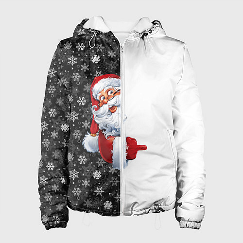 Женская куртка Дедушка Мороз / 3D-Белый – фото 1