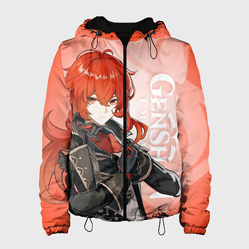 Женская куртка GENSHIN IMPACT, ДИЛЮК / 3D-Черный – фото 1