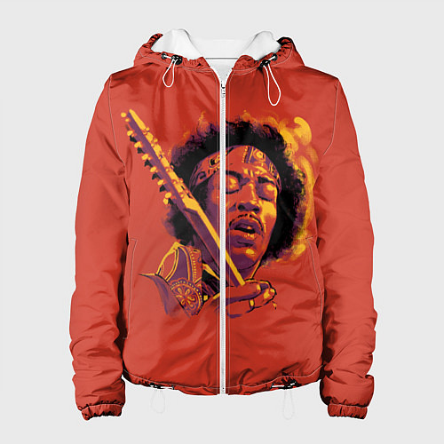 Женская куртка Джимми Хендрикс / 3D-Белый – фото 1