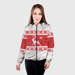 Куртка с капюшоном женская Северный Олень, цвет: 3D-черный — фото 2