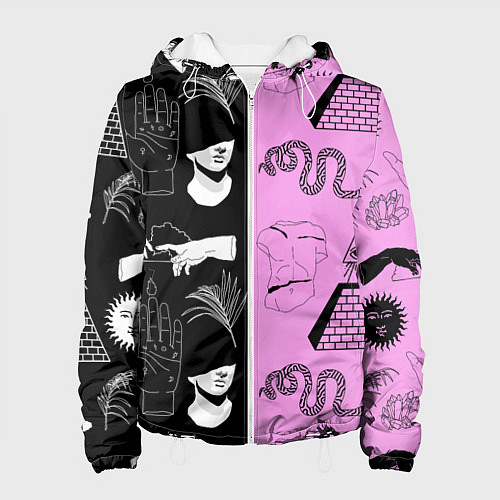 Женская куртка Руки, статуи / 3D-Белый – фото 1