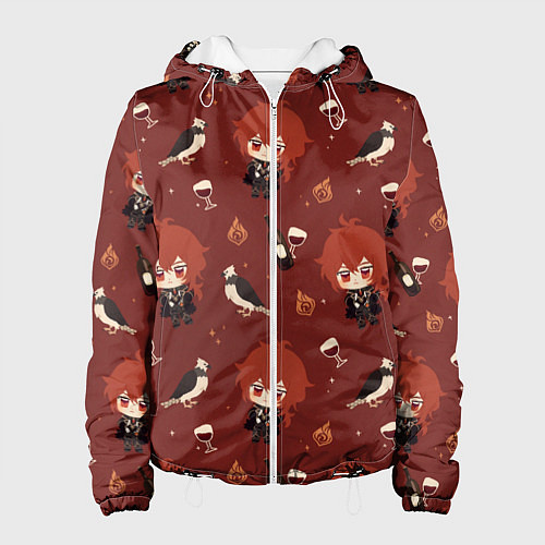 Женская куртка Genshin Impact / 3D-Белый – фото 1