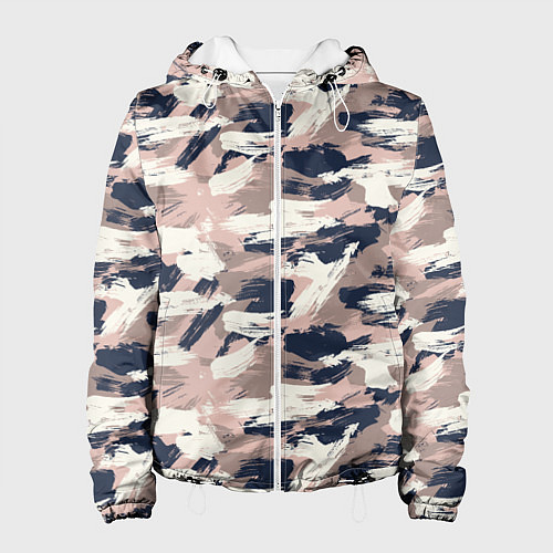 Женская куртка Кремовый камуфляж / 3D-Белый – фото 1