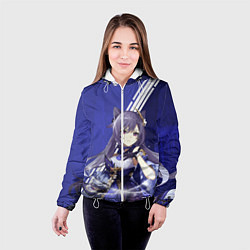 Куртка с капюшоном женская Genshin Impact, цвет: 3D-белый — фото 2