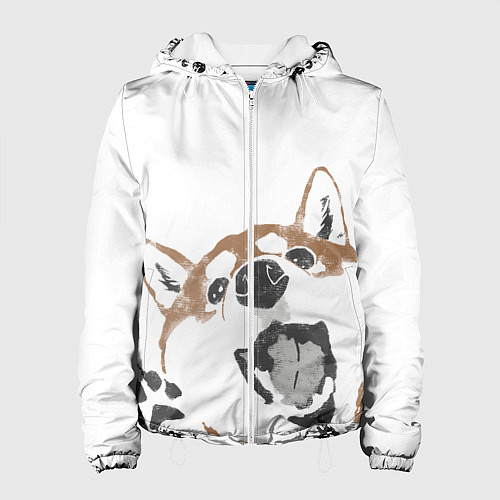 Женская куртка Shiba Inu / 3D-Белый – фото 1