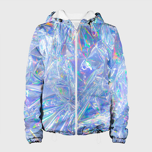 Женская куртка 3d ice glitch / 3D-Белый – фото 1