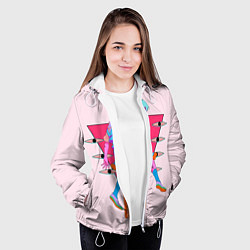 Куртка с капюшоном женская Евангилион, цвет: 3D-белый — фото 2