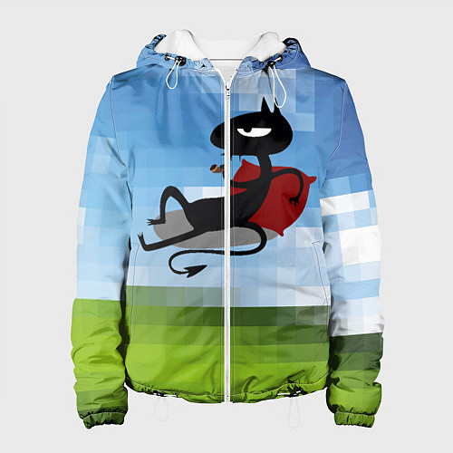 Женская куртка Люси на рабочем столе / 3D-Белый – фото 1