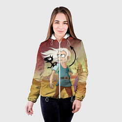 Куртка с капюшоном женская Разочарование, цвет: 3D-белый — фото 2