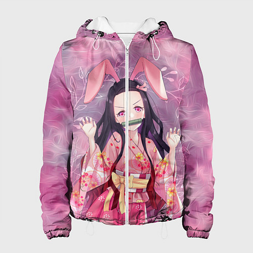 Женская куртка Незуко Камадо / 3D-Белый – фото 1