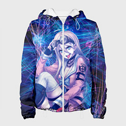 Куртка с капюшоном женская Danganronpa, цвет: 3D-белый