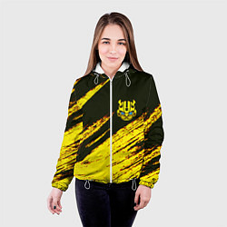 Куртка с капюшоном женская Bumblebee, цвет: 3D-белый — фото 2