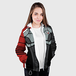 Куртка с капюшоном женская КОСТЮМ N7 MASS EFFECT N7 М, цвет: 3D-белый — фото 2